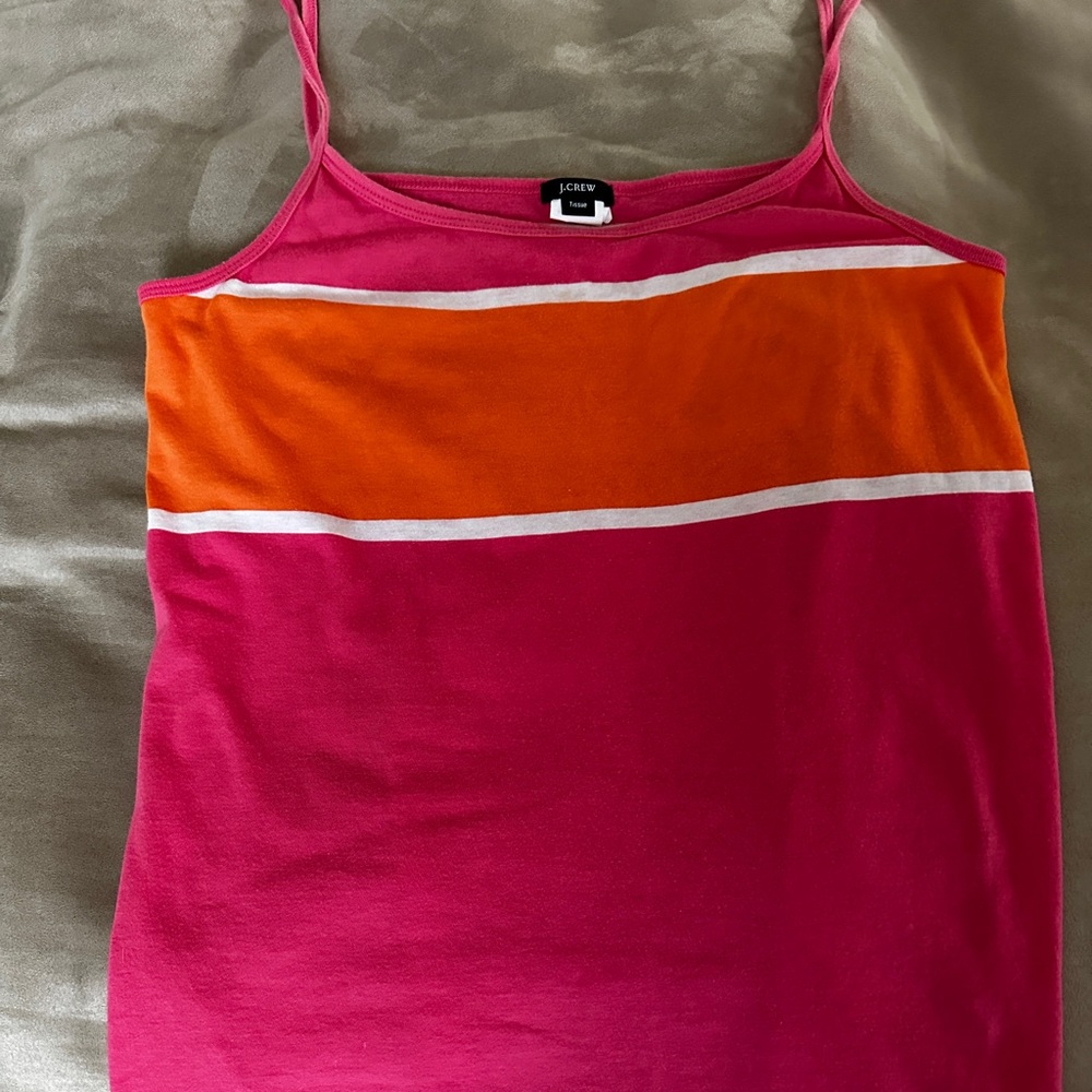 J Crew Pink Tank Top Size Large